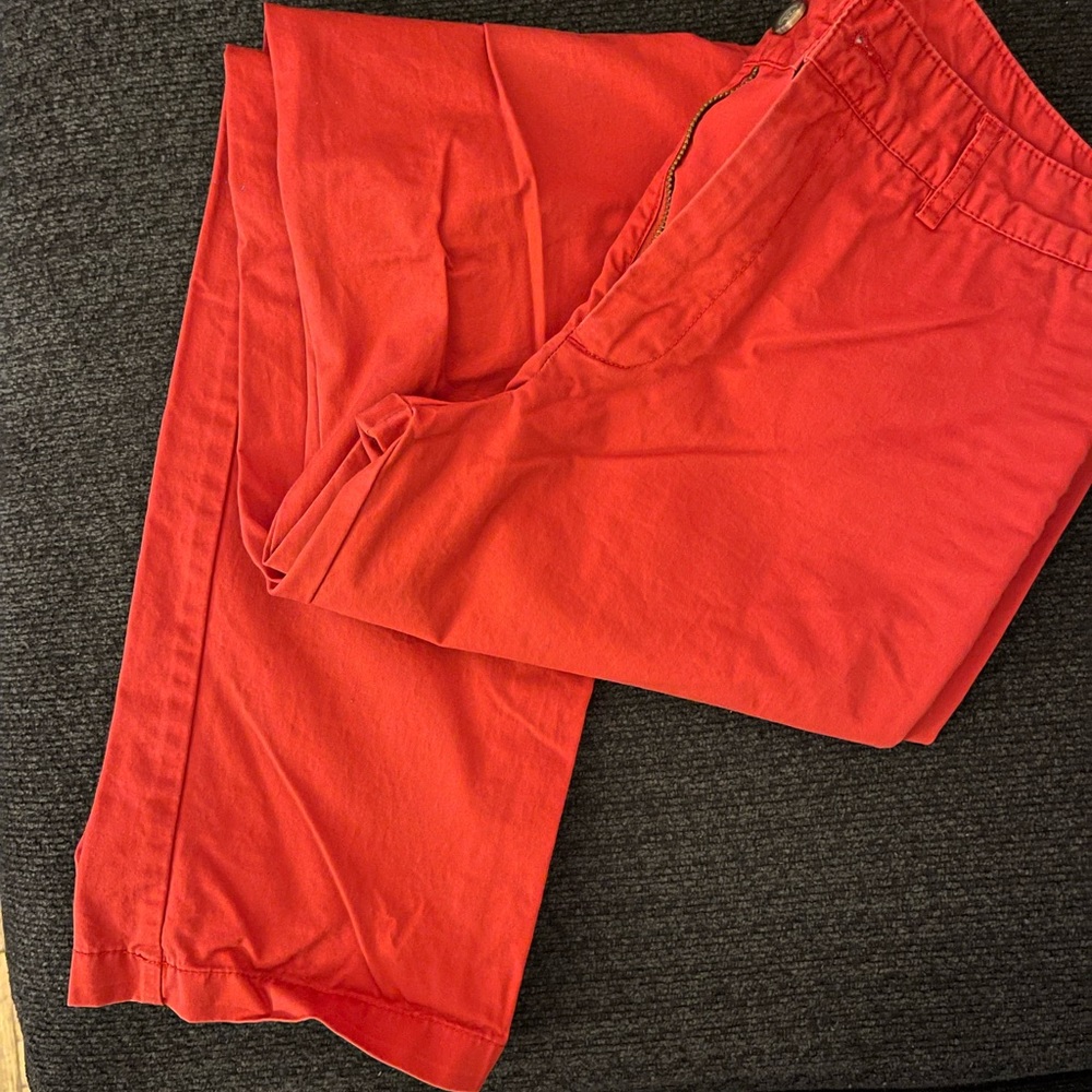 Big boys polo red pants.